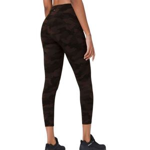 Lululemon 2020 Invigorate High-Rise Tight 25" Activewear Leggings Red Black 6